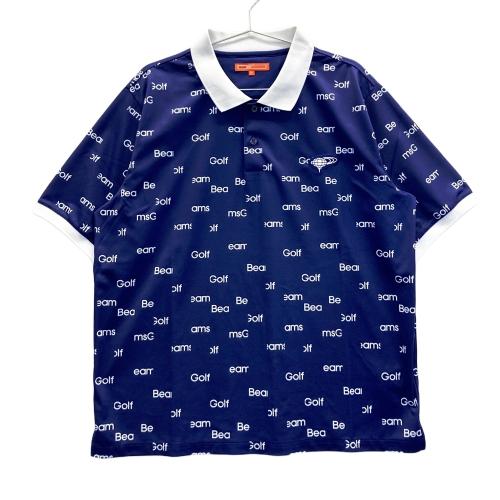BEAMS GOLF ビームスゴルフ 長袖 ポロシャツ ネイビー系 サイズ：M