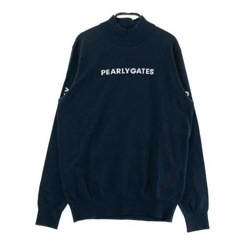 PEARLY GATES 青 ジップアップセーター サイズ5 2回のみ着用 PEARLY GATES パーリーゲイツ ニットセーター ネイビー系 サイズ：0