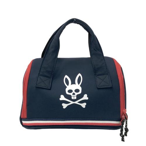 PSYCHO BUNNY サイコバニー カートバッグ 保冷 ネイビー系 ランク：B