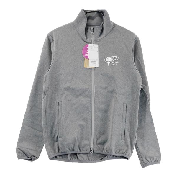BEAMS GOLF ビームスゴルフ ジップジャケット ロゴプリント グレー系