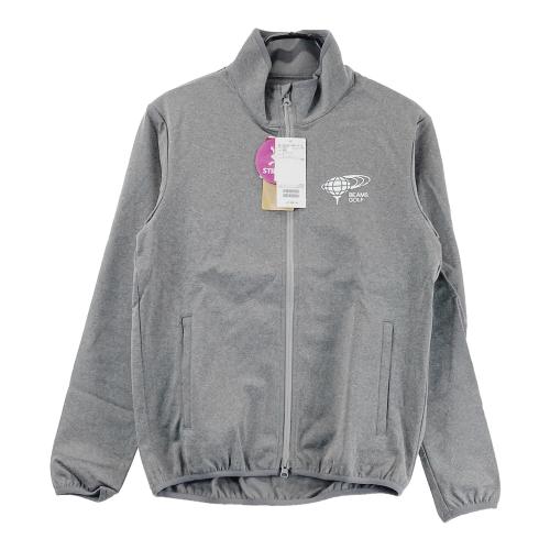 BEAMS GOLF ビームスゴルフ ジップジャケット ロゴプリント グレー系