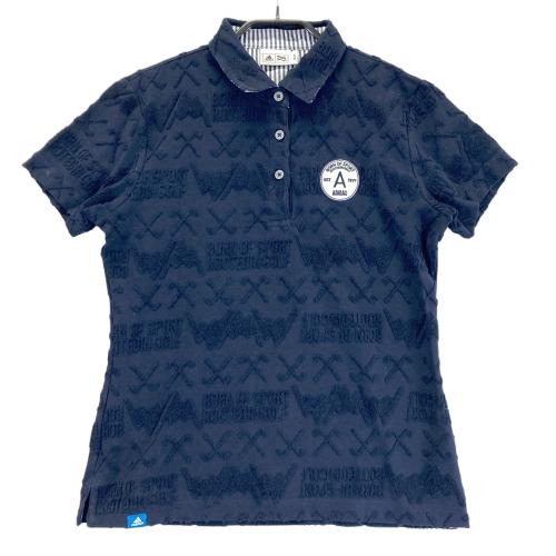 ADIDAS GOLF アディダスゴルフ 半袖ポロシャツ ネイビー系 サイズ：M