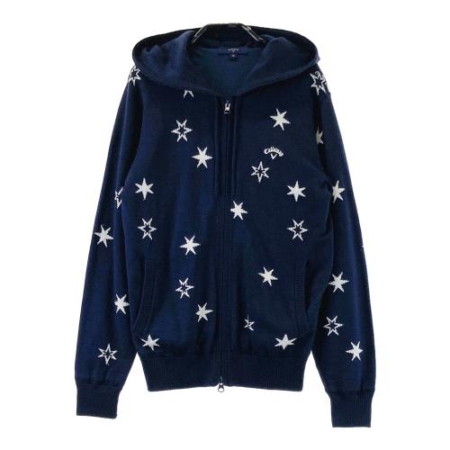 PEARLY GATES 星柄ジャケットインナーセット PEARLY GATES パーリーゲイツ フード付 長袖ニットジャケット 総柄