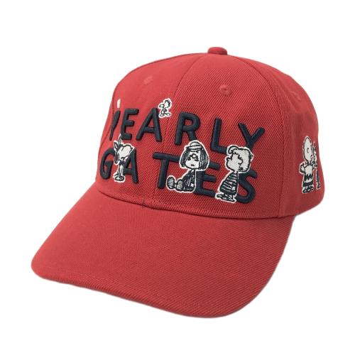 PEARLY GATES パーリーゲイツ ×PEANUTS サンバイザー SNOOPY 総柄