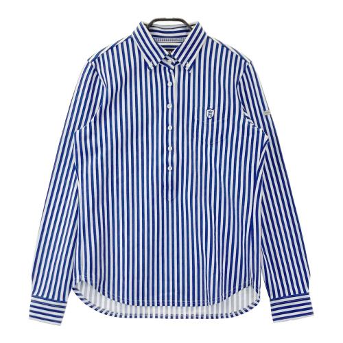 PEARLY GATES パーリーゲイツ 長袖シャツ ボタンダウン ストライプ柄