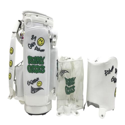 パーリーゲイツ　ゴルフ　カートバッグ　ホワイト　ハート柄　新品未使用 PEARLY GATES パーリーゲイツ 2024年モデル Love GOLF カート式