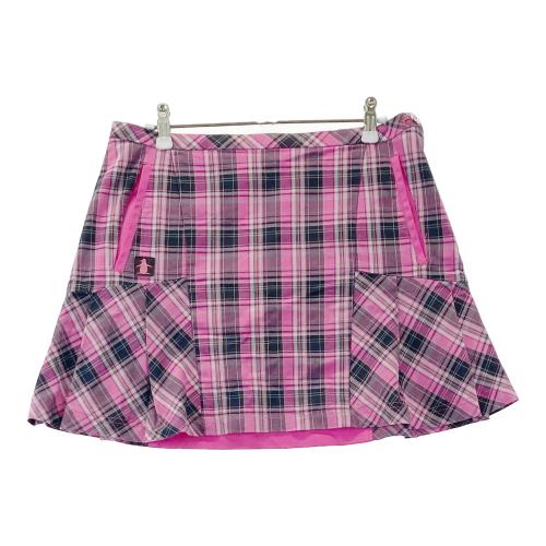 MUNSING WEAR マンシングウェア プリーツ切替スカート チェック柄