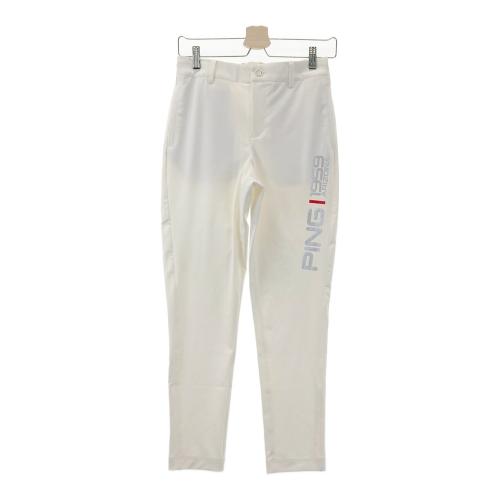 PING ピン パンツ ホワイト系 サイズ：S ランク：B 【中古】ゴルフ