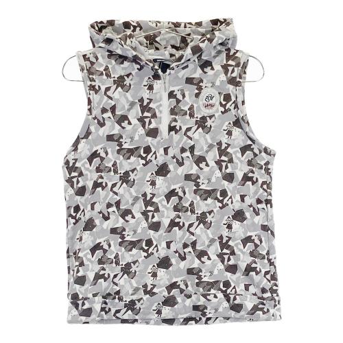 ZOY ゾーイ フリース フード付 ジップジャケット グレー系 サイズ：38