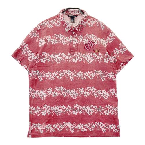 【美品】ZOY ゾーイ シアサッカーボタンダウンシャツ 刺繍ロゴ 刻印ボタン 2 ZOY ゾーイ シアサッカー 半袖ポロシャツ ボタンダウン ストライプ柄