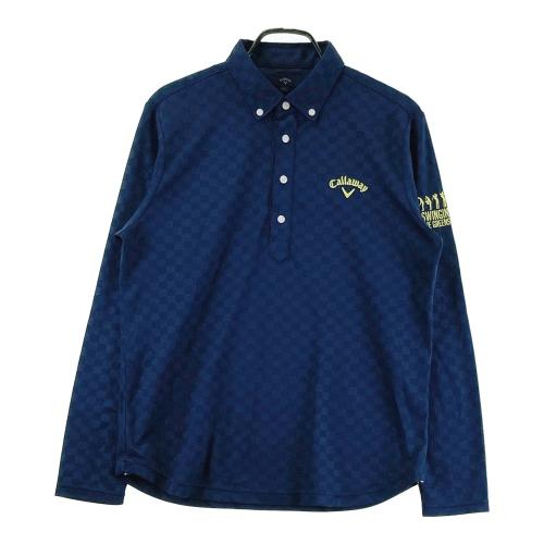 CALLAWAY キャロウェイ 長袖ポロシャツ ボタンダウン ブロックチェック