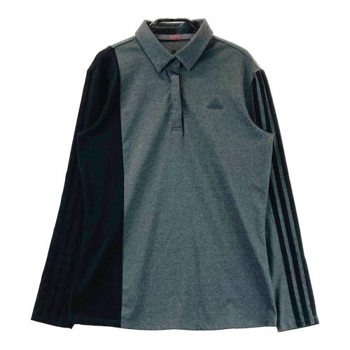 adidas ストライプ 長袖ポロシャツ XL ゴルフ 着用私服で短時間1回