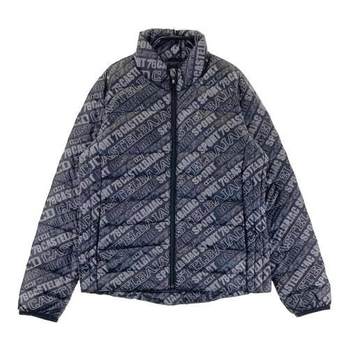 CASTELBAJAC カステルバジャック ダウンジャケット 総柄 ブラック系