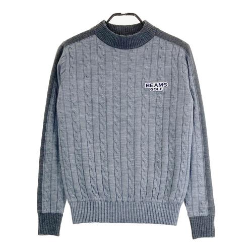 【美品】ビームスゴルフ BEAMS GOLF ニットセーター グレー系 XL BEAMS GOLF ビームスゴルフ 長袖 ニットセーター 裏地付 グレー系