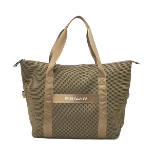 1piu1uguale3 golf トートバック 1PIU1UGUALE3 GOLF トートバッグ ブラウン系 ランク：A 【中古】ゴルフ