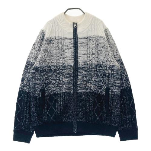 CALLAWAY キャロウェイ ウール混 ニットジップジャケット 裏地付