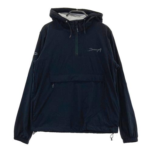 ★希少 Lサイズ★ BEAMS GOLF ナイロンジャケット パーカー 刺繍ロゴ BEAMS GOLF ビームスゴルフ ナイロン ジップパーカー ブラック系