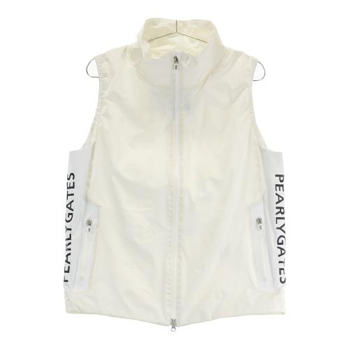 PEARLY GATES パーリーゲイツ ジップベスト サイドロゴ ホワイト系