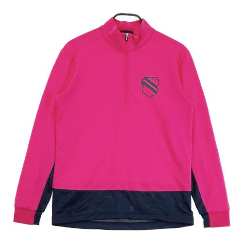 パーリーゲイツPGGハーフジップ 長袖Tシャツサイズ4 PGHORSE】ソフトフィールポンチ長袖ハーフジップカットソー | PEARLY