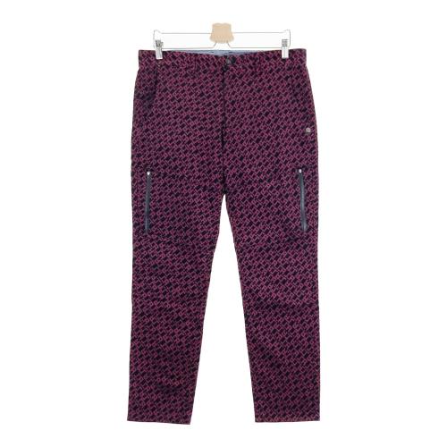 ST ANDREWS セントアンドリュース ストレッチパンツ 総柄 レッド系