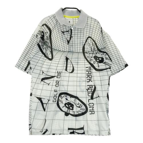 MARK&LONA マークアンドロナ ニットベスト スカル総柄 ホワイト系