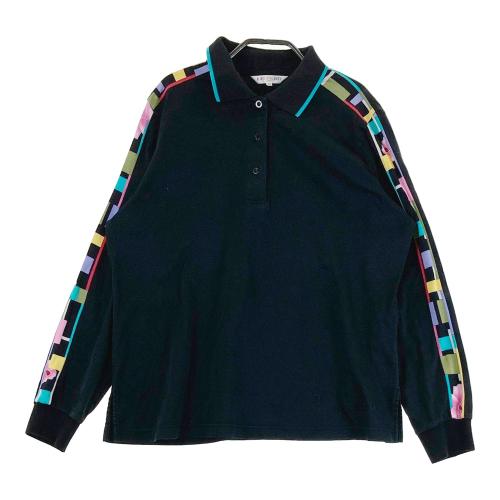 LEONARD SPORT レオナール スポーツ ニットベスト 総柄 ブラック系