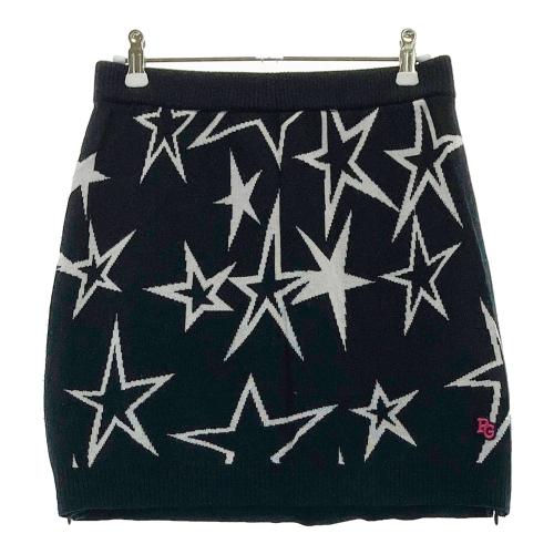 AND PER SE アンパスィ ウール混 ニットセーター 星柄 グレー系 サイズ