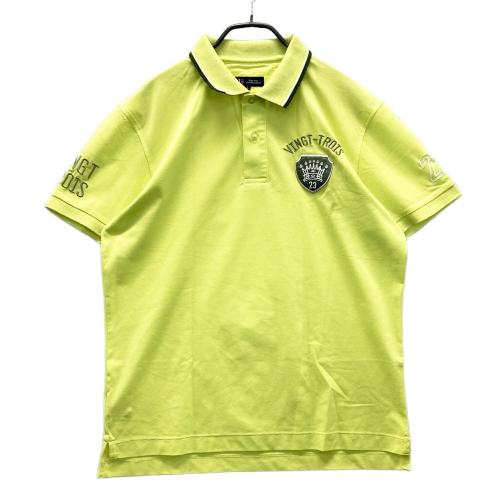 新品 タグ付き 23区 GOLF ニジュウサンク ゴルフ 半袖 鹿子 ポロシャツ 23区GOLF ニジュウサンクゴルフ 半袖ポロシャツ イエロー系 サイズ：2