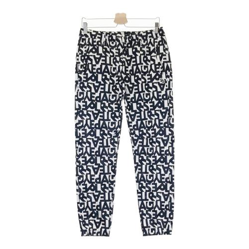 未使用 タグ付き パーリーゲイツ 総柄ストレッチパンツ ダークグレー 4 M PEARLY GATES パーリーゲイツ ストレッチパンツ ロゴ 総柄 ブラック系