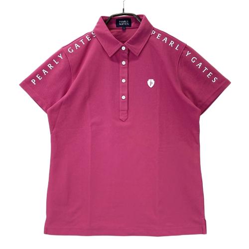 パーリーゲイツ　ピンク　ポロシャツ PEARLY GATES（パーリーゲイツ） 半袖ポロシャツ ピンク ボタンダウン