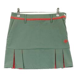 DESCENTE GOLF デサントゴルフ ストレッチプリーツスカート カーキ系