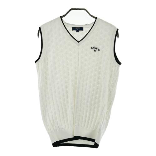 CALLAWAY キャロウェイ ニットベスト ホワイト系 サイズ：L ランク：B