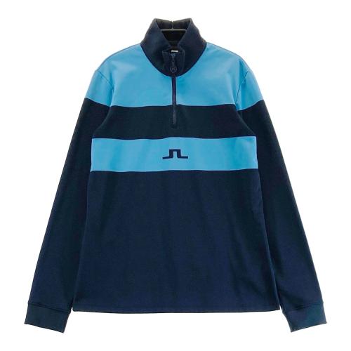 J.LINDEBERG ジェイリンドバーグ ハーフジップ 長袖Tシャツ ネイビー系