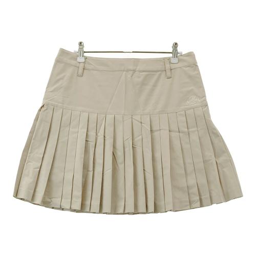 M.U SPORTS エムユースポーツ 裏地付 プリーツスカート ベージュ系