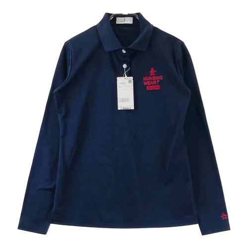 MUNSING WEAR マンシングウェア 長袖ポロシャツ ネイビー系 サイズ：M