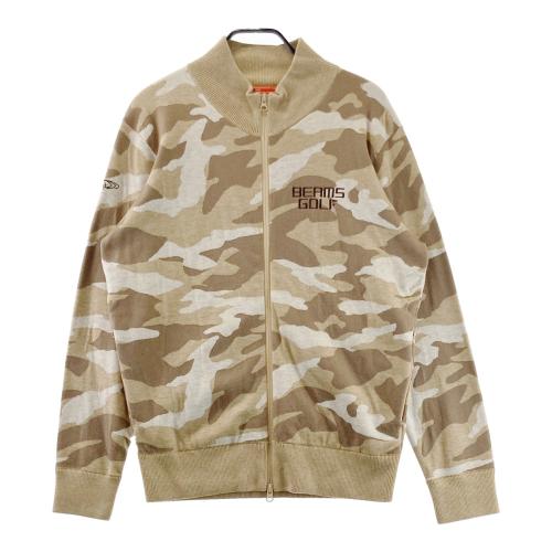 BEAMS GOLF ビームスゴルフ ニットジップジャケット カモフラ柄