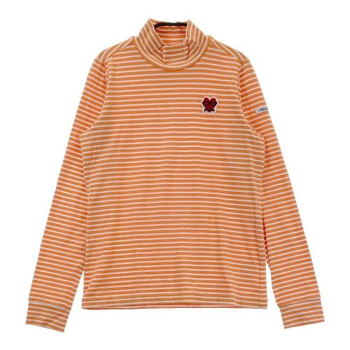 PEARLY GATES パーリーゲイツ 2023年 長袖ハイネックTシャツ オレンジ