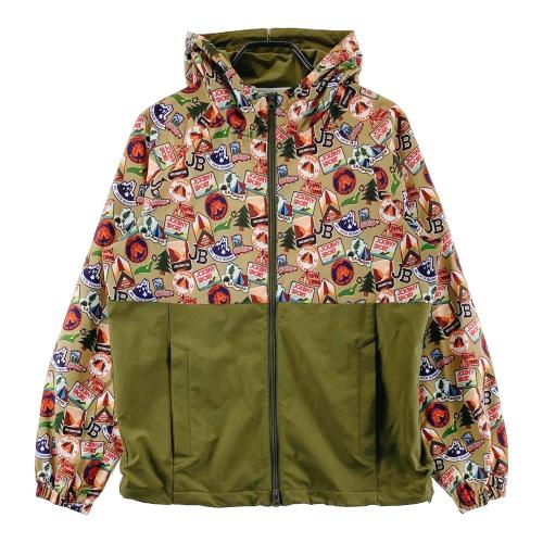 Jack Bunny!! ゴルフジャケット フード付き　メンズ サイズ6 XL JACK BUNNY ジャックバニー フード付き ジップジャケット イエロー系