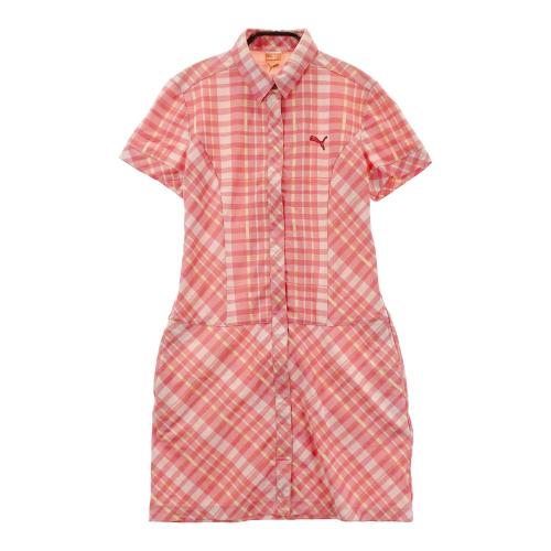 PUMA GOLF プーマゴルフ パンツ 花柄 ピンク系 サイズ：S ランク：N
