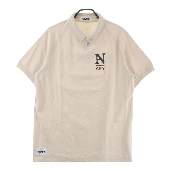 NAAFY ナーフィー 半袖ポロシャツ ベージュ系 サイズ：XL ランク：A