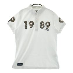 美品 パーリーゲイツ ポロシャツ 半袖 2 ホワイト レディース レディース PEARLY GATES(パーリーゲイツ) ポロシャツ｜中古ゴルフ