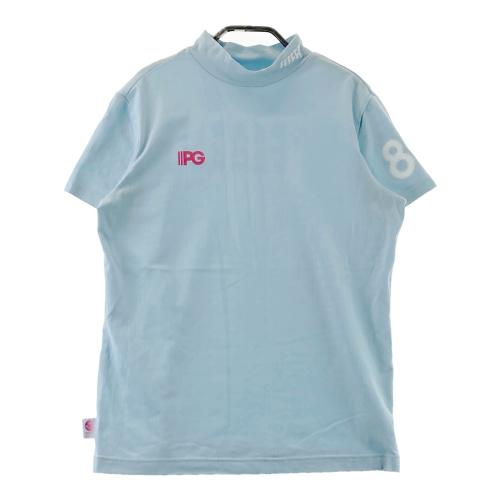 PEARLY GATES パーリーゲイツ 半袖Tシャツ ニコちゃん ブルー系 サイズ