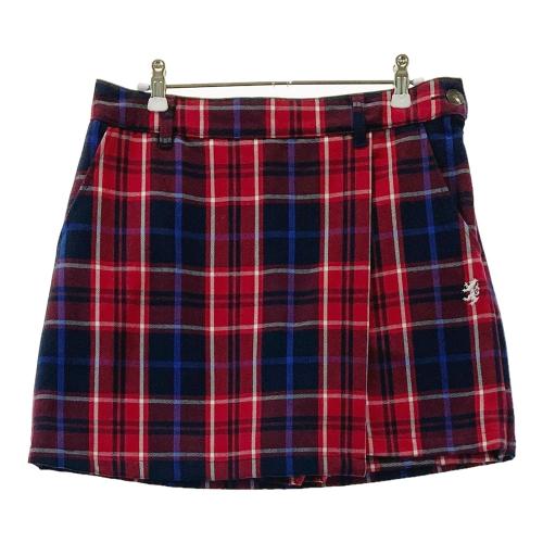 ADMIRAL アドミラル インナー付 ストレッチスカート チェック柄 レッド