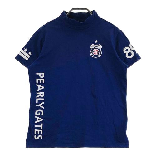 PEARLY GATES パーリーゲイツ ロゴプリント ハイネック 半袖Tシャツ