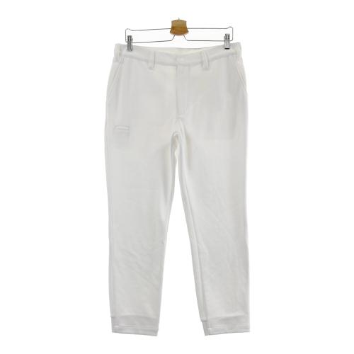BEAMS GOLF ビームスゴルフ ハイネック 長袖Tシャツ 英字総柄 ホワイト