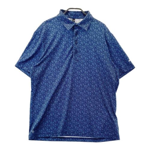 ADIDAS GOLF アディダスゴルフ 半袖ポロシャツ ネイビー系 サイズ：L
