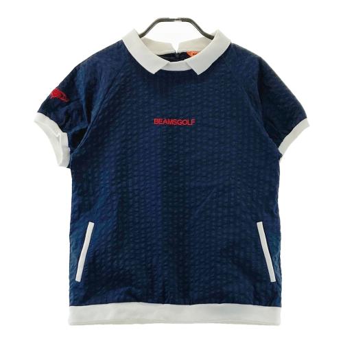 BEAMS GOLF ビームスゴルフ 襟付き ニットベスト ネイビー系 サイズ：M