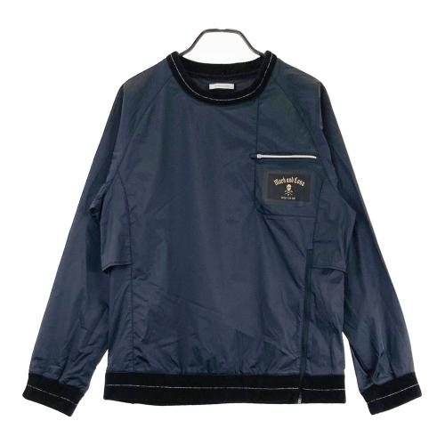MARK&LONA マークアンドロナ 長袖ブルゾン ナイロン切替 スカルワッペン MARK&LONA マークアンドロナ 長袖ブルゾン ナイロン切替 スカル
