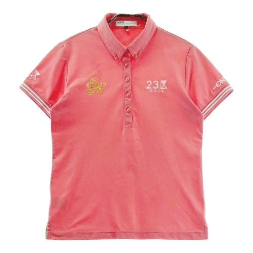 23区GOLF ニジュウサンクゴルフ 半袖ポロシャツ ピンク系 サイズ：1