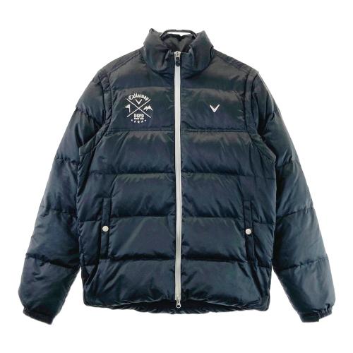 CALLAWAY キャロウェイ 2WAY 中綿 ジップジャケット 総柄 ブラック系